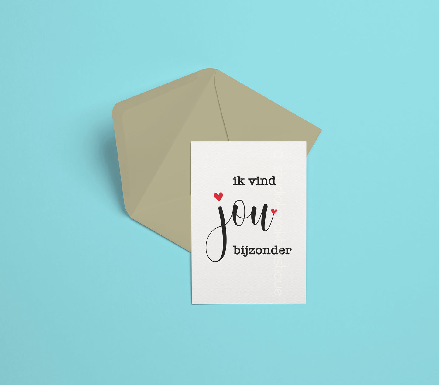 Ik vind jou bijzonder - A5-print - met envelop - Studio Karakteristique