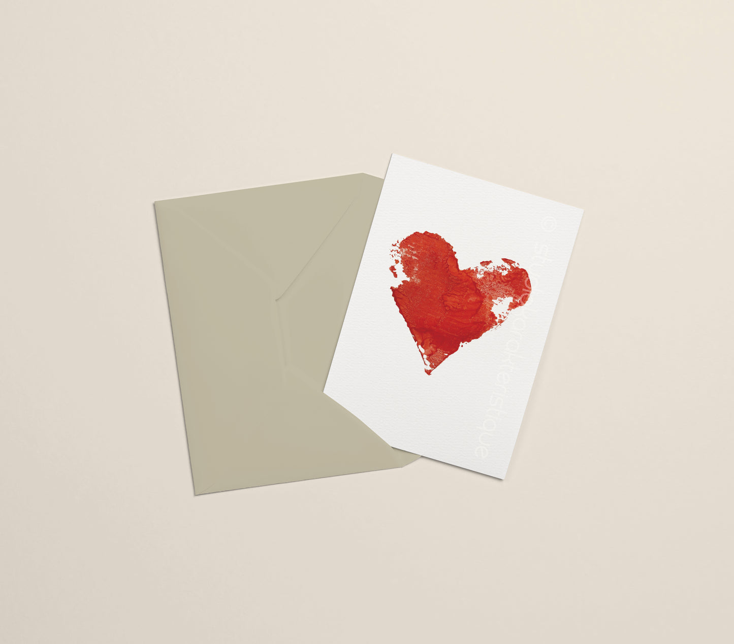 Rood hart - A5-print - met envelop - Studio Karakteristique