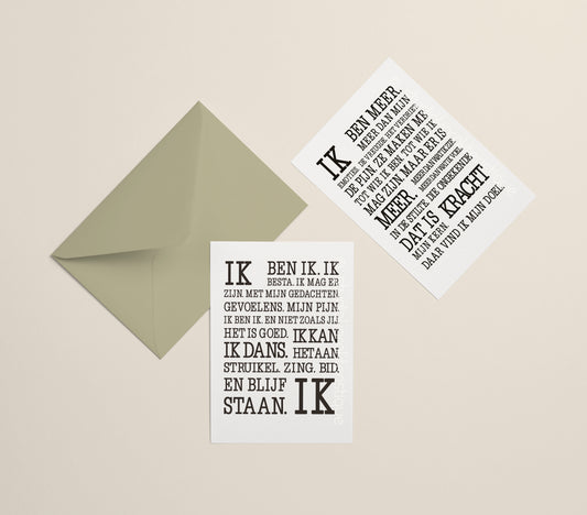 Ik ben ik & Ik ben meer dan mijn emoties - A5-prints - met envelop - Studio Karakteristique