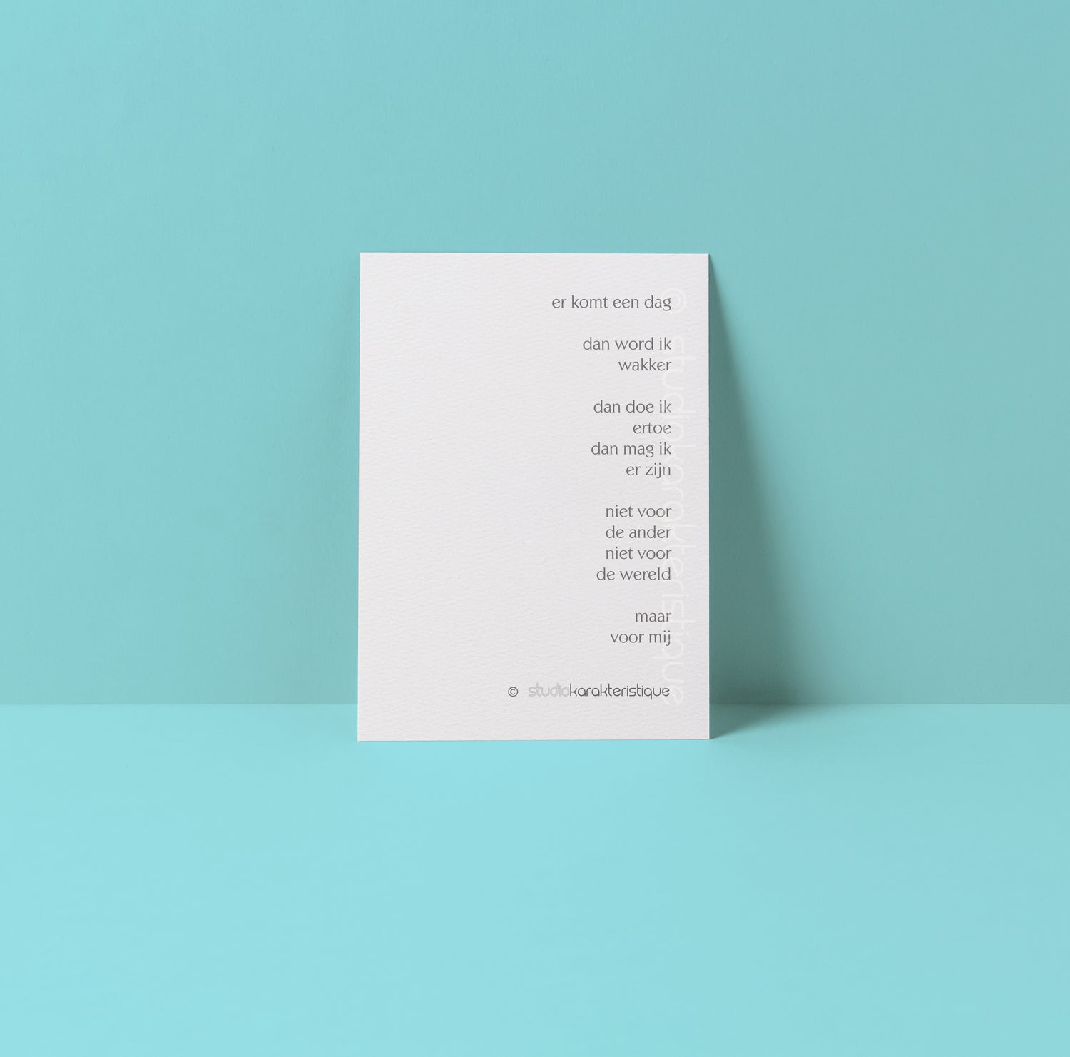 Ik doe ertoe - A5-print - Studio Karakteristique