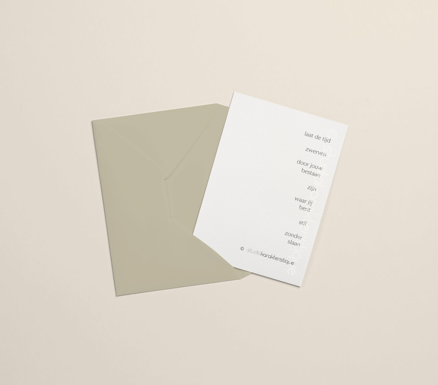 Laat de tijd - A5-print - met envelop - Studio Karakteristique