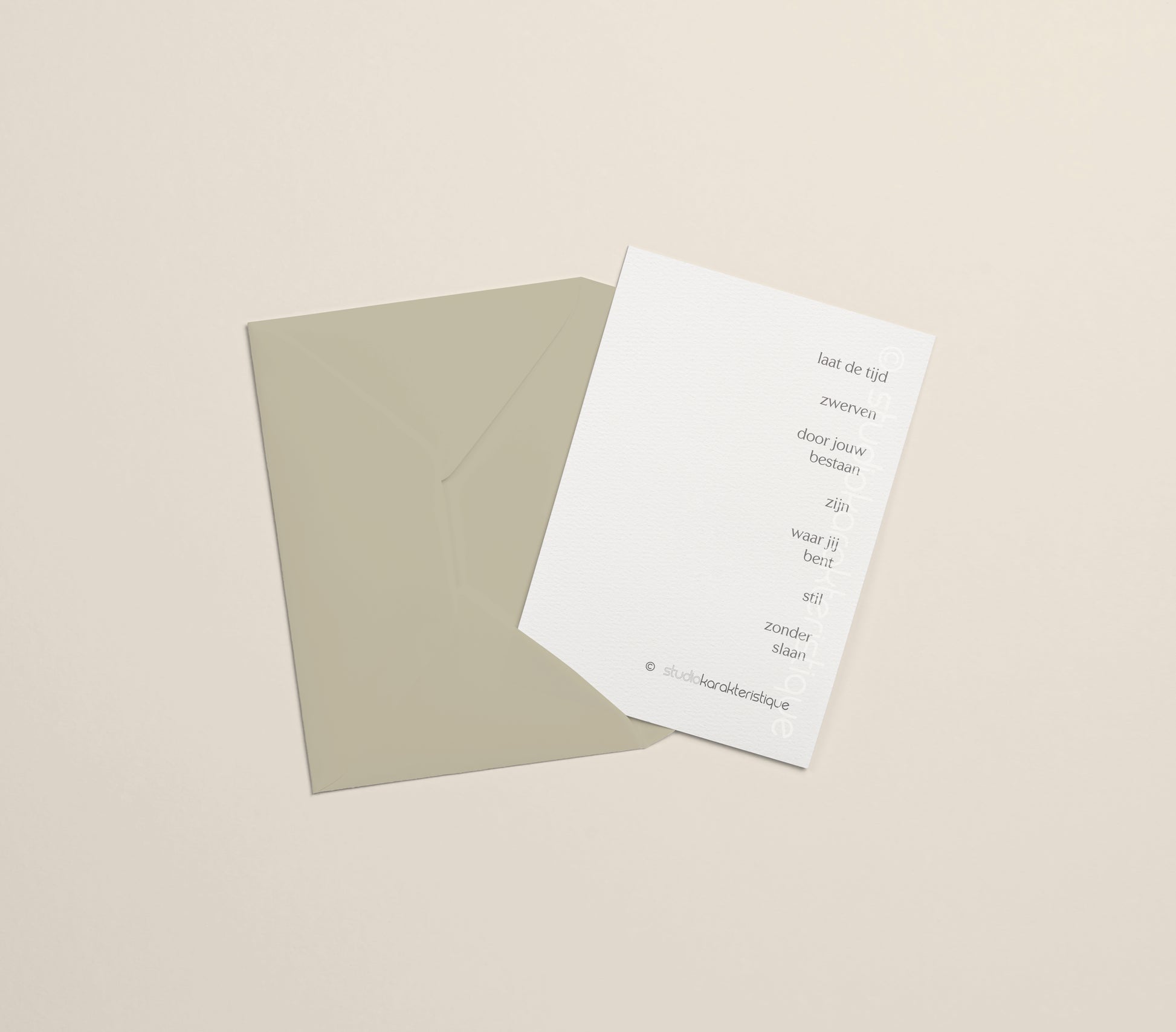Laat de tijd - A5-print - met envelop - Studio Karakteristique