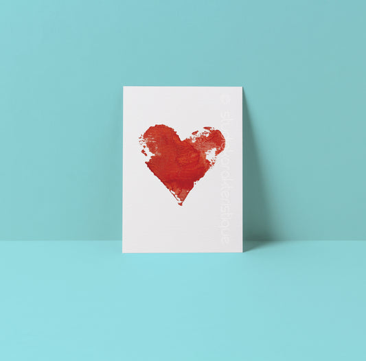 Rood hart - A5-print - Studio Karakteristique